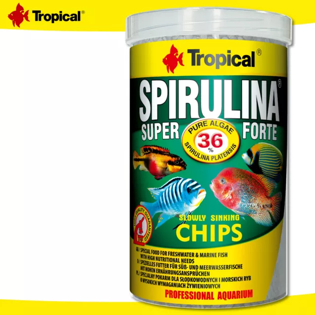 Tropical 1000 ML Spiruline Super Forte Chips 36% Haut Ernährungsansprüche