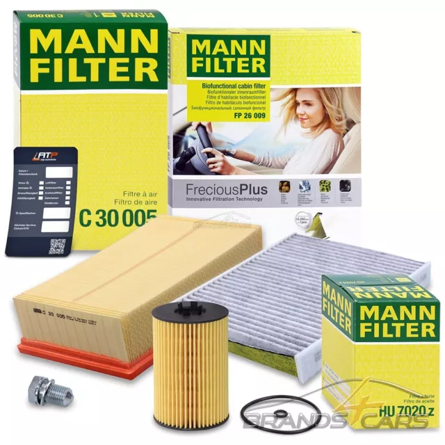 Mann-Filter Inspektionspaket Filtersatz A Für Skoda Octavia 3 5E 1.6 2.0 Tdi 12-