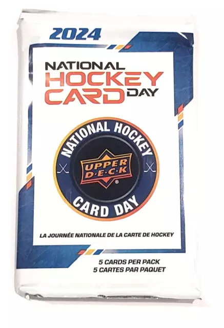 🔥 2024 UPPER DECK NATIONAL HOCKEY CARD DAY 1 WAX PACKS NEW Bedard RC? Inserts?