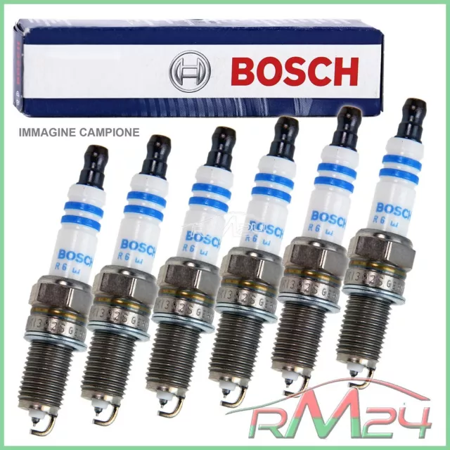 6x CANDELA ACCENSIONE BOSCH DOPPIO PLATINO FR7NPP332 PER BMW SERIE 1 E81 E87 E82