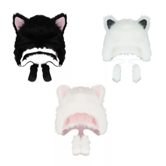 Faux Bear Ear Hat Plush Bear Hat Earflap Hat Cute Funny