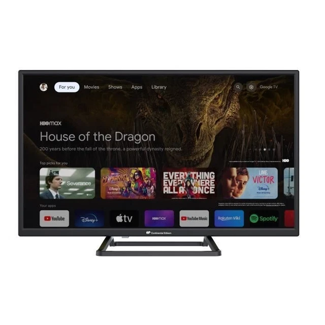 TV Continental Edison 81 Cm (32″) LCD HD – Noir – DVB-T, USB, HDMI – Occasion