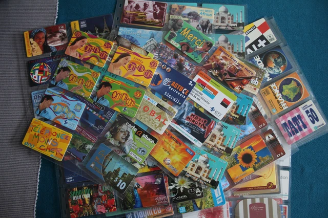 Lot De 15000 Cartes Téléphoniques – Très Nombreuses Variétés, Rares – Parfait état