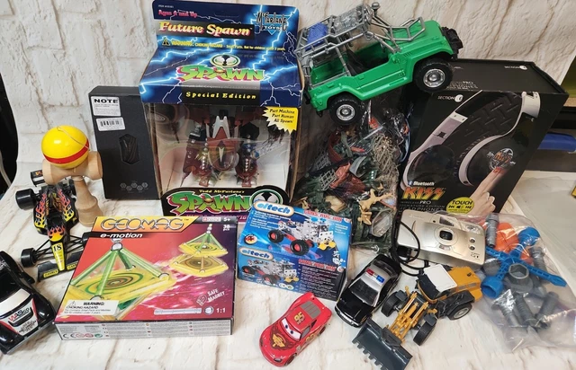 Junk Drawer Toy Lot Miscellaneous Ramdom Cars , Figures, Toys Parts 8+ LBS