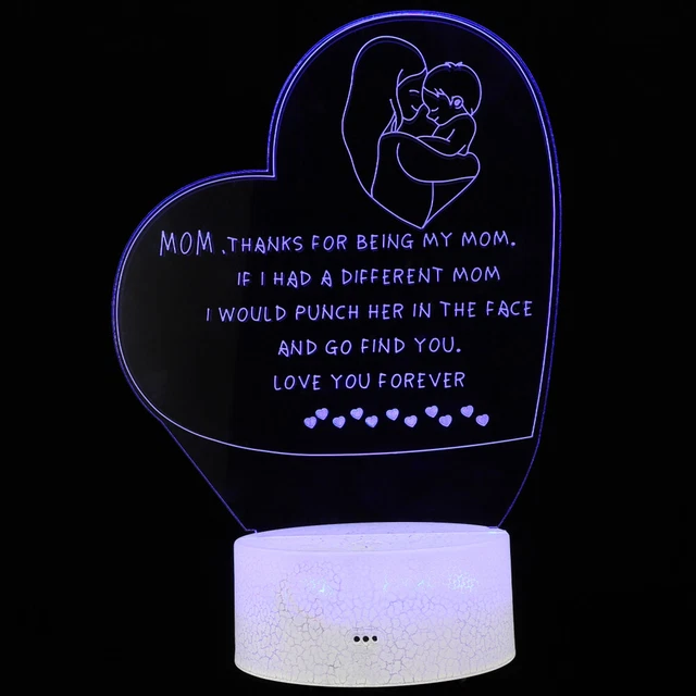 Mother's Day Night Light Abs Illusion 3d Lamp Mothers Lights