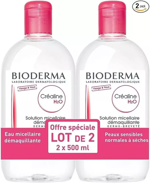 Bioderma Sensibio H2O 500 ml  Micellar Solutions-Combo Pack (2)