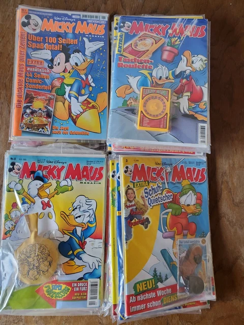 Micky Maus Comichefte 2000, 2001, 2002, 2003 Auswahl mit Beilagen Extras