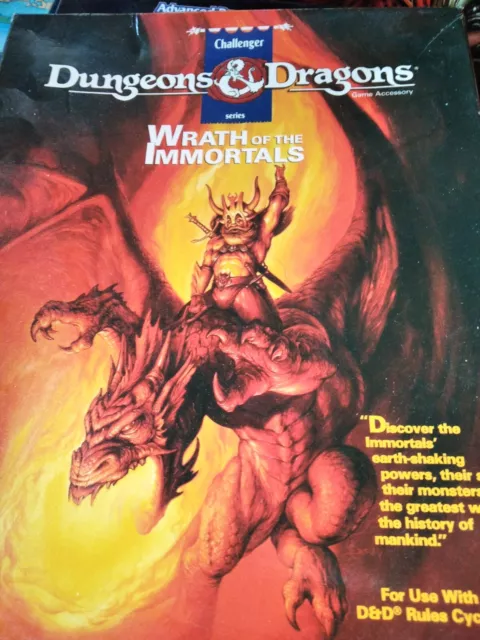 1990 Dungeons and Dragons Wrath of the Immortals Box