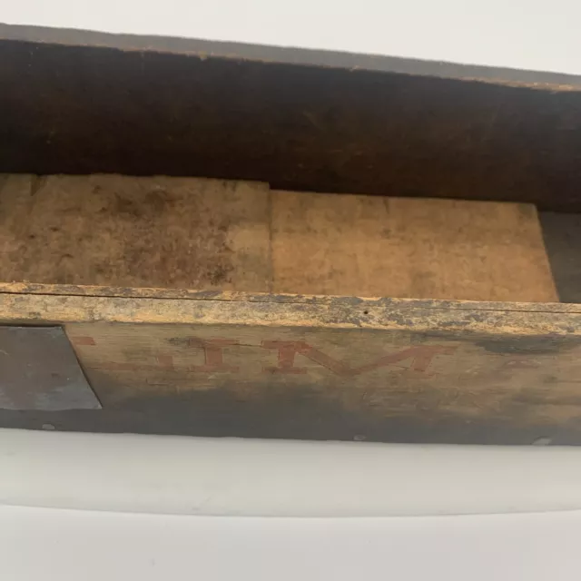 Vintage Wood Tobacco Plug Wood Box 3