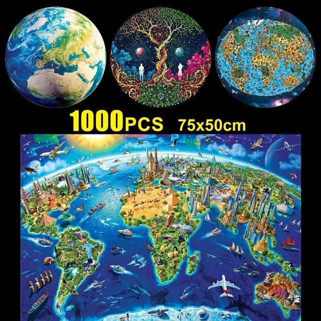 1000Pcs Mini Jigsaw Puzzles Educational Toy Adults Kids Christmas Halloween Gift 2