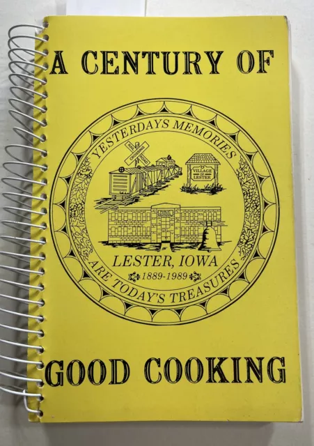 Lester Iowa Cookbook Étnico Alemán Noruega Holandesa Sueco Old Time Pionero