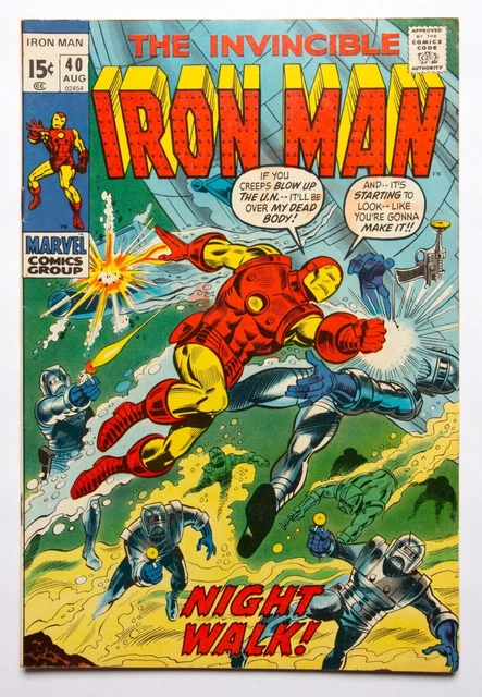 Marvel Comics The Invincible Iron Man #40 1971 Bronze Age Beauty