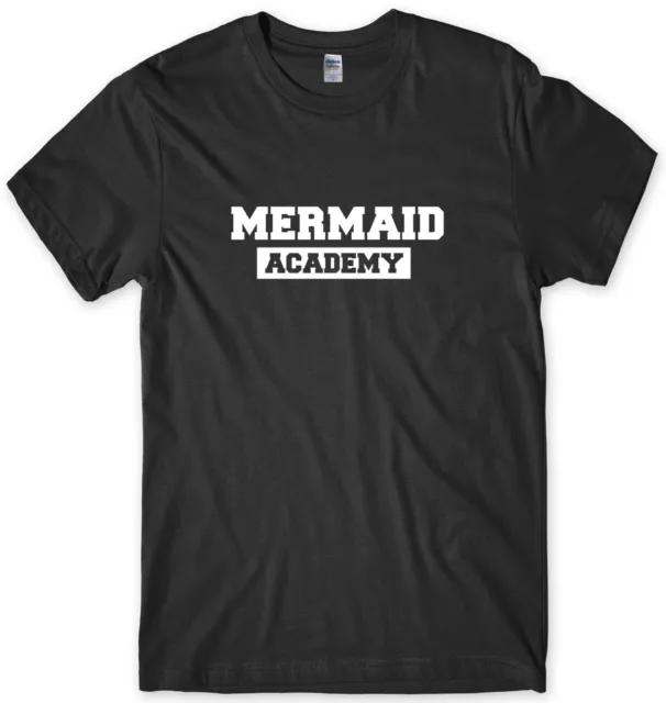 Mermaid Academy T-shirt da uomo divertente unisex