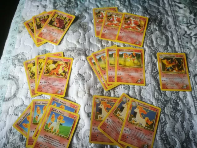 Pokemon Cards Trainer Series Blaine's Lot