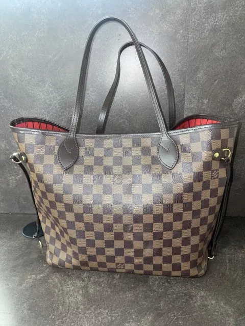 LOUIS VUITTON NEVERFULL MM Monogram with Red Interior, Dustbag, Base  $1,230.00 - PicClick