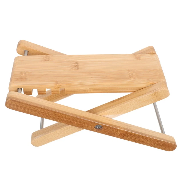 Pedicura reposapiés pedalia tabla de pedicura taburete plegable taburete de pedicura bambú