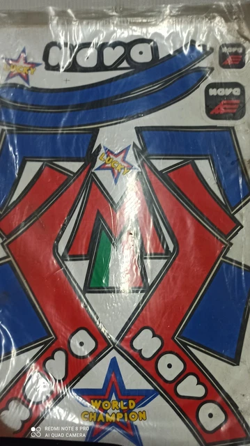 Kit Adesivi Decalcomanie Originali  Nava Casco Epoca  Campione Marco Lucchinelli