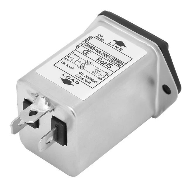 125/250V High-Frequency Transmitted Obvious Filtering EMI Filter EMI Power