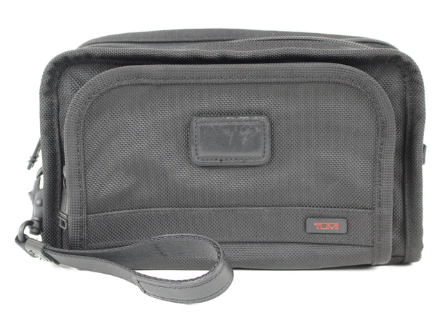Tumi Second Bag 22108DH Black Nylon Men's Brand Clutch Bag Simple  No.14474