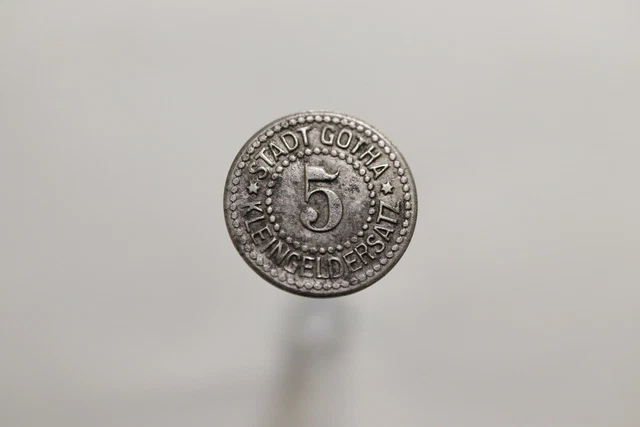 Germany War Money Token 5 Pfennig  Gotha Iron B19 #T2244