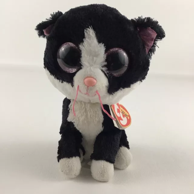 Ty Beanie Boos Pepper Kitty Cat 6" Plush Bean Bag Stuffed Animal Toy with Tags