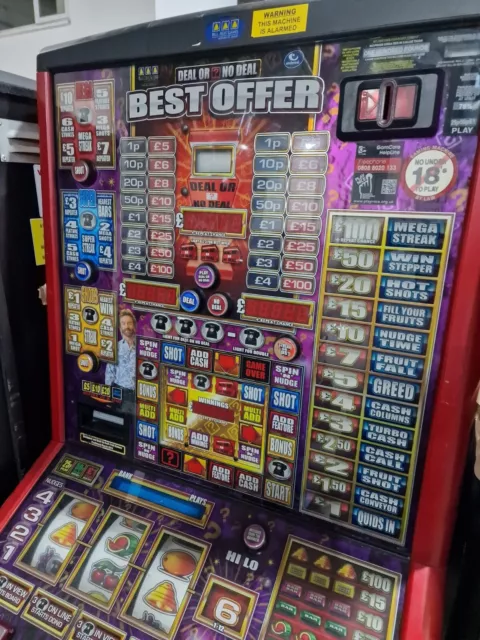 Deal or no Deal Crazy Chair Gold £100 Jackpot Pub Fruit Machine - Aztec Coin