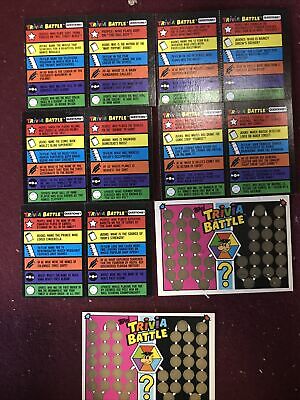 1984 Topps Trivia battle Lot Of 7 Cards