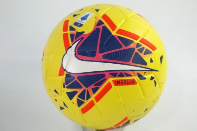 NIKE SERIE A Merlin Football Ball in Yellow Blue Size 5 EUR 43