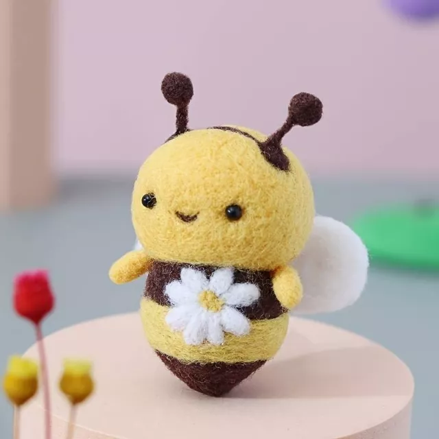 Kit de fieltro de aguja de abeja bebé raro #WA0552