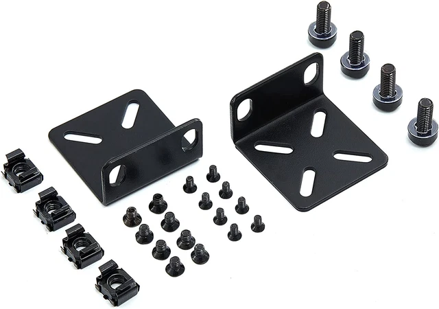 Rack Mount Kit Universal Ears With Holes Distance D Link  Buffalo Tech Switches