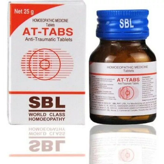 SBL Homéopathique AT Tabs (25g) Soulage la douleur après des blessures, des...