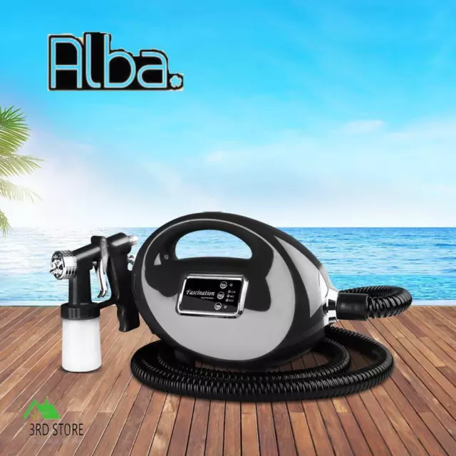 Alba. Spray Tan Machine Spray Gun Sunless Tanning Gun Kit HVLP System Black