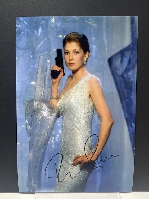 Personally Signed 8inx12in Photograph of Rosamund Pike James Bond