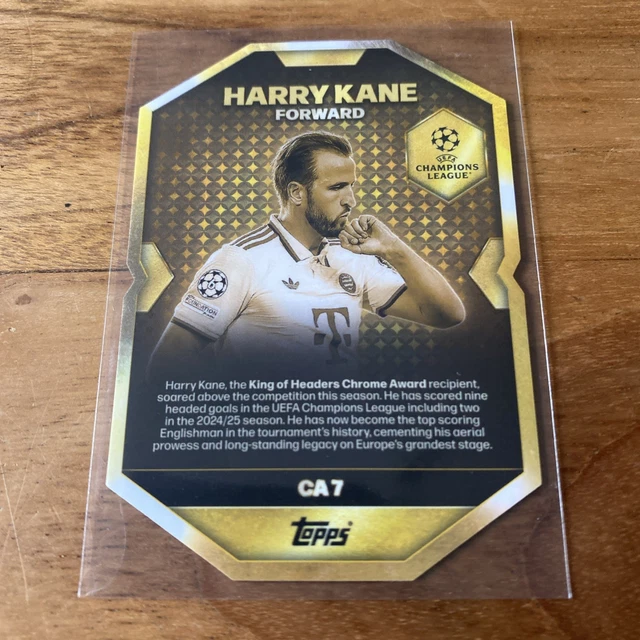 TOPPS MATCH ATTAX 2025 26 Chrome Award Card King Of Headers Harry Kane topps-match-attax-2025-26-chrome-award-card-king-of-headers-harry-kane