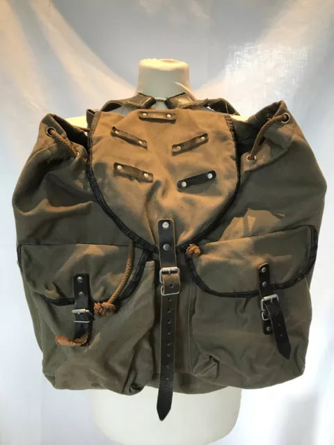 Grosser Original Alter Ddr Rucksack Rar