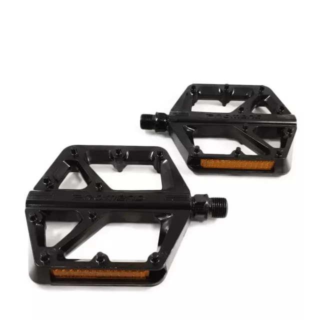 Bicycle Pedals Non Slip Set For Mountain Bike Road Bike Metal 9/16" Black
