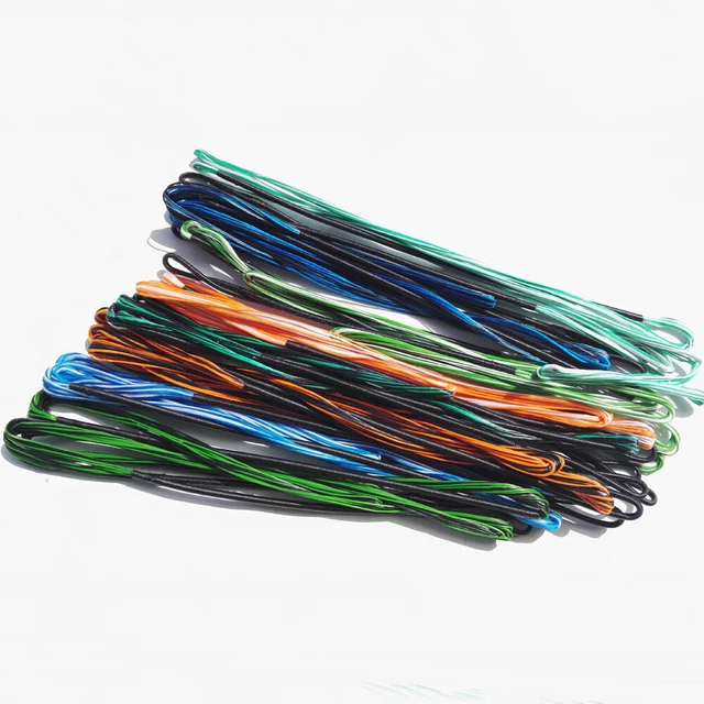 ZSHJG Corda per Archi di Tiro con Arco 16 Corde in Dyneema per Arco Lungo Ricurvo da 66-70 Pollici (verde4, 70/168.9cm
