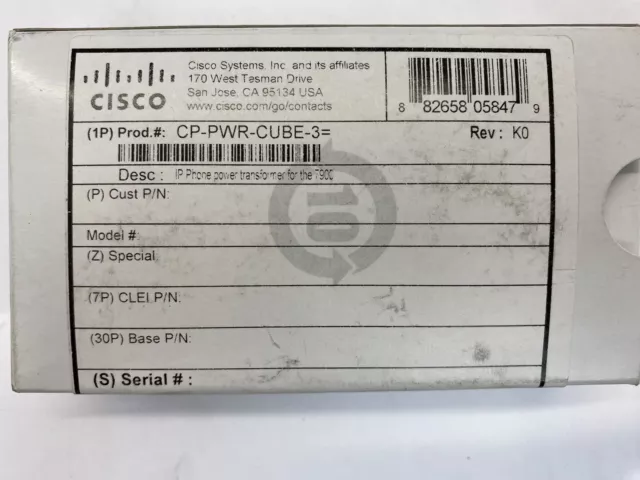 Cisco Compliant Power Supply (CP-PWR-CUBE-3)        (AM34-AM40)