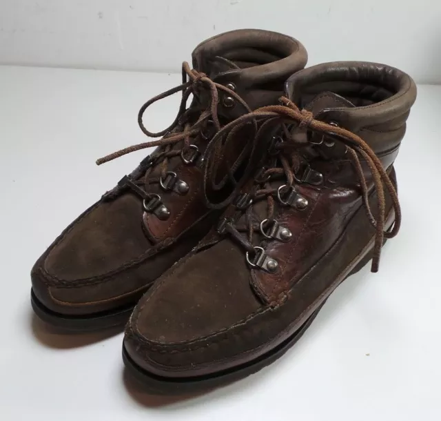 Women's Eddie Bauer Brown Leather Gore-Tex Lined Ankle Boots Size 7 1/2M