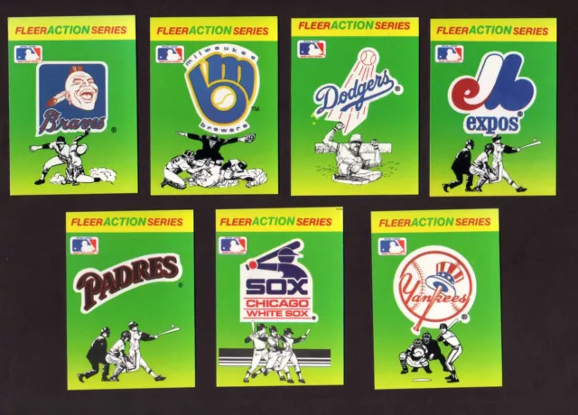 1990 Fleer Baseball Team Logo Stickers- Select Your Team or Buy Entire Lot $3.50