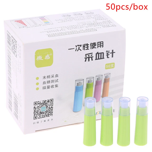 1 scatola penna sanguinante sterile lancetta raccolta sangue ago monouso -TM
