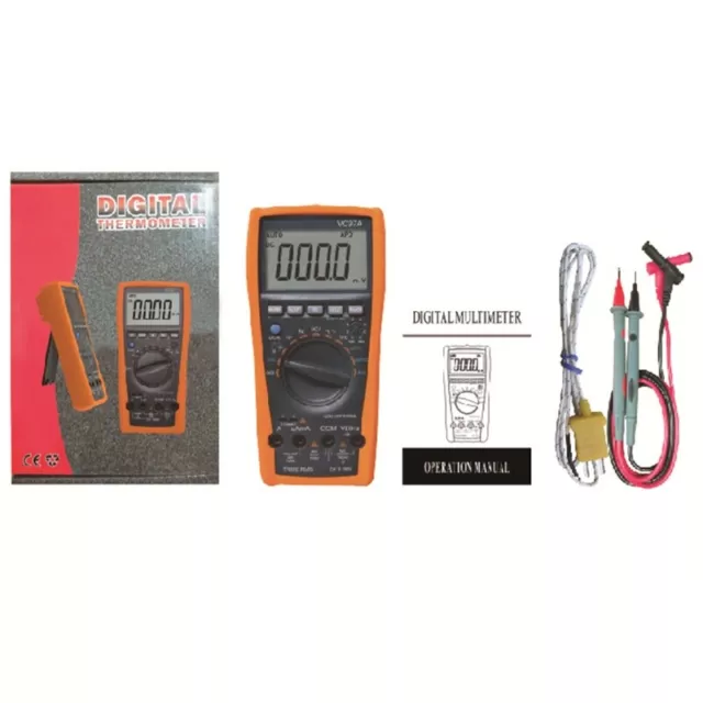 Digital Multimeter Measures Voltage Current Temperature Tester VC97A