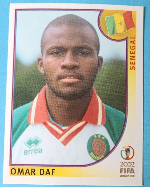 Panini Sammelbilder Fußball WM 2002 Nr. 46 Omar Daf Senegal Fifa WC 02 ungeklebt