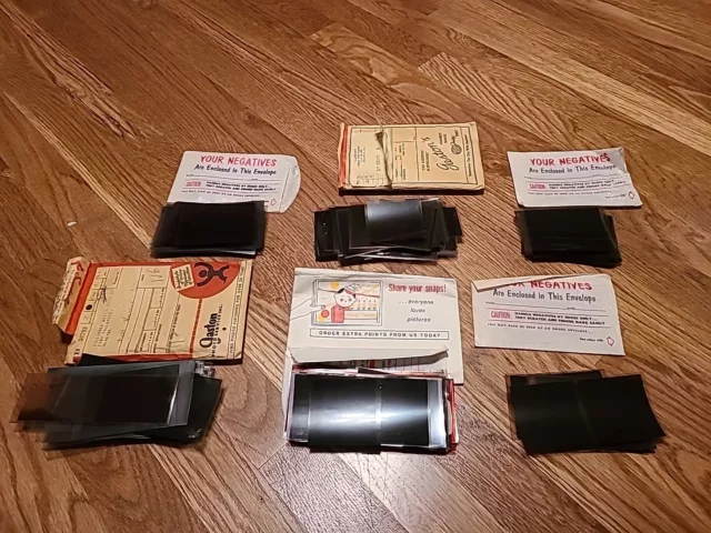 Lot Of Mixed 1950s Photo Negatives