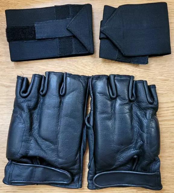 Hatch Accessories Leather Cardio/Impact Training Gloves Size XL With Wrist Wraps