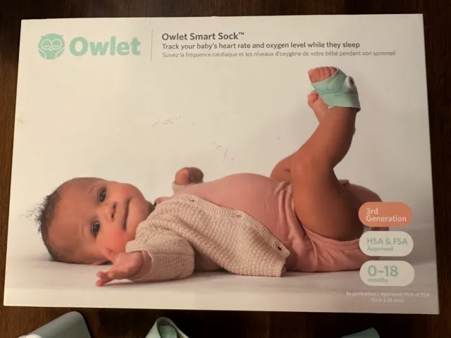 Owlet Smart Sock 3, 3rd Generation Lightly Used