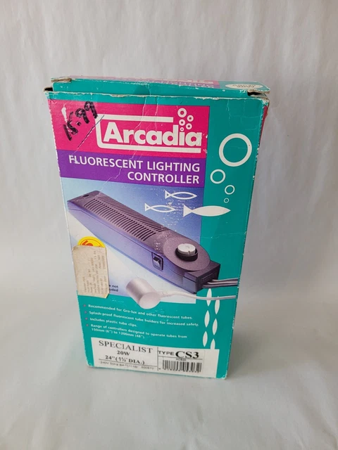 "Controlador de iluminación fluorescente Arcadia 20W tipo CS3 24"