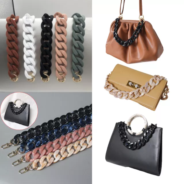 Replacement Resin Chain Purse Strap Clutch Bag Shoulder Crossbody Handbag Handle