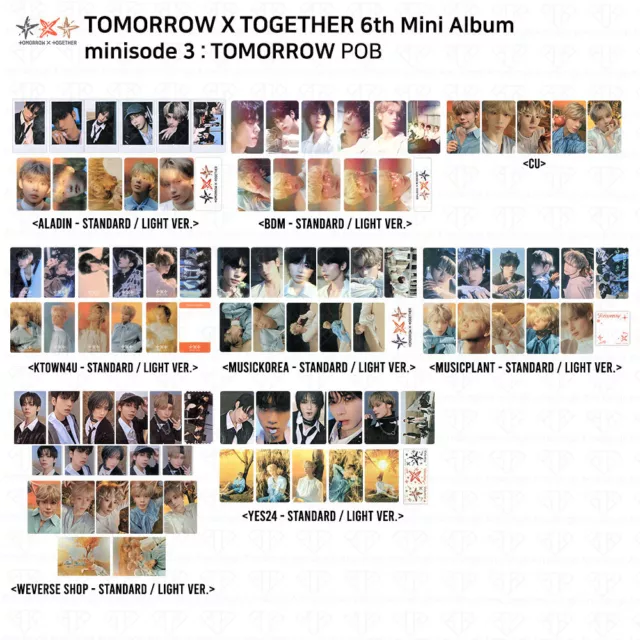 TXT 6th Mini Album Minisode 3:Tomorrow POB Photocard Complete Set KPOP K-POP