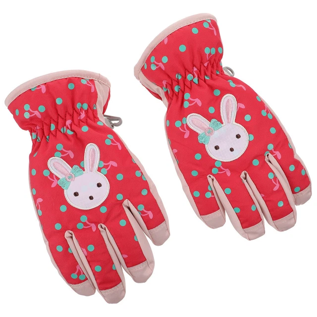 1 Pair Children Winter Warm Ski Gloves Creative Gloves Non-skid Snow Mittens